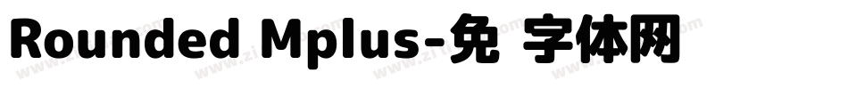 Rounded Mplus字体转换